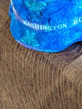 DC Blue Galaxy Print Bucket Hat with Navy Band